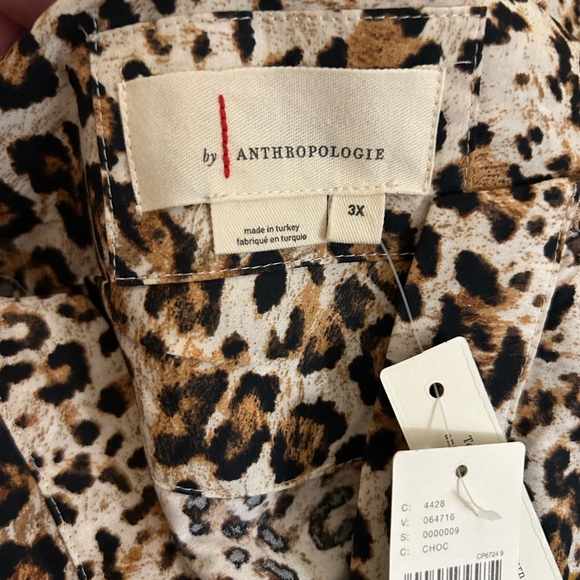 NWT Anthropologie Somerset Maxi Dress Leopard - Picture 5 of 6